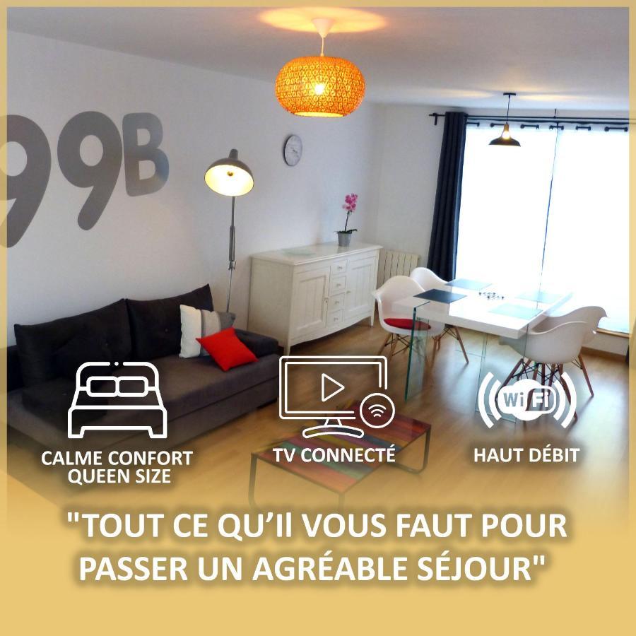 Le 99B Modern Apartment Queen Size Bed Connected Tv Hallennes-lez-Haubourdin المظهر الخارجي الصورة